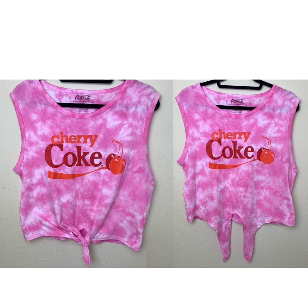 NWOT COCA COLA “Cherry Coke” front tie tank